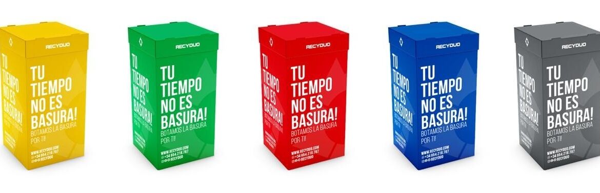 Papeleras son hechas por Hinojosa Packaging, empresa líder en España dentro del sector de envases y embalaje